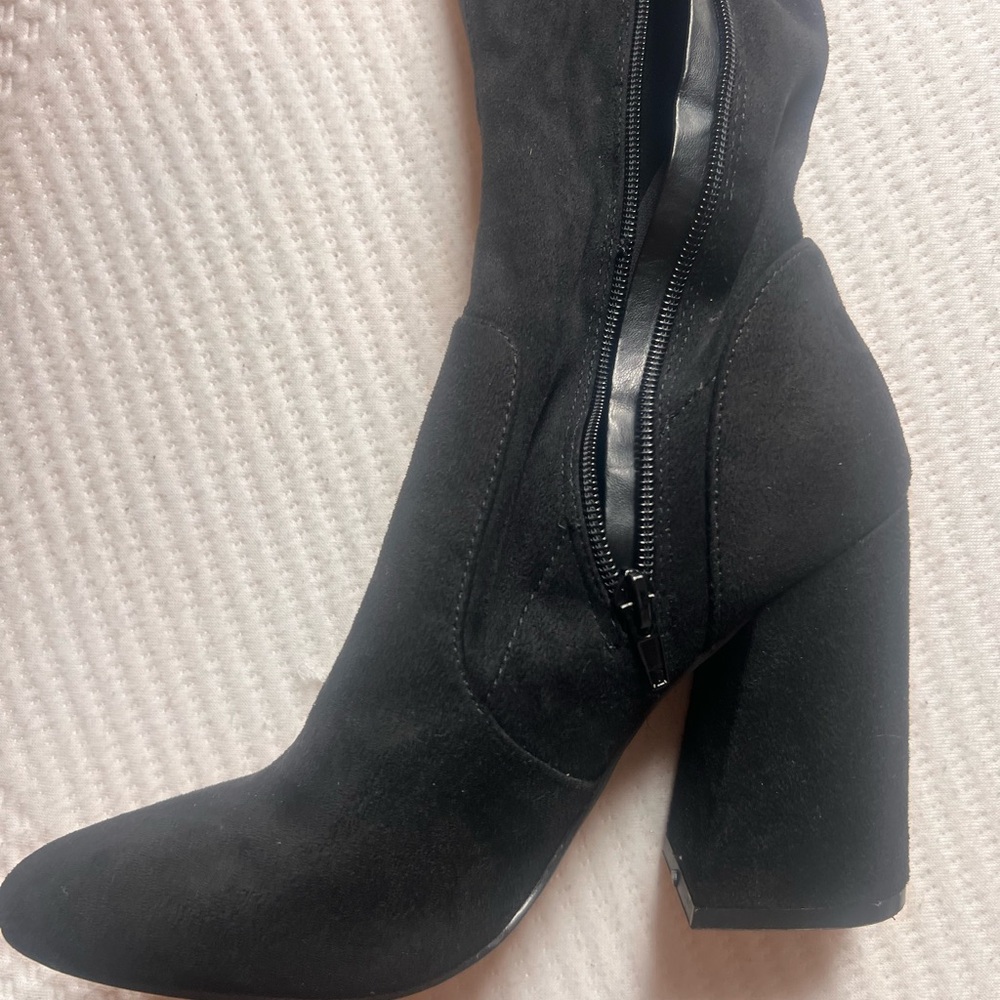 ASOS Black Thigh High Boots - Picture 2 of 2